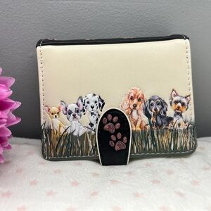 Woman’s Wallet Small : Puppy Love Cream